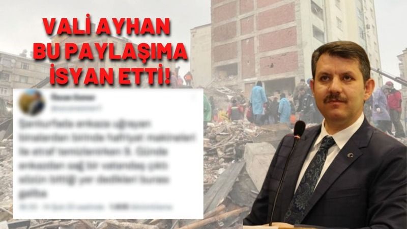 Urfa Valisi Ayhan isyan etti!
